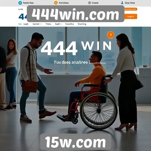 Acessibilidade e usabilidade do site 444win